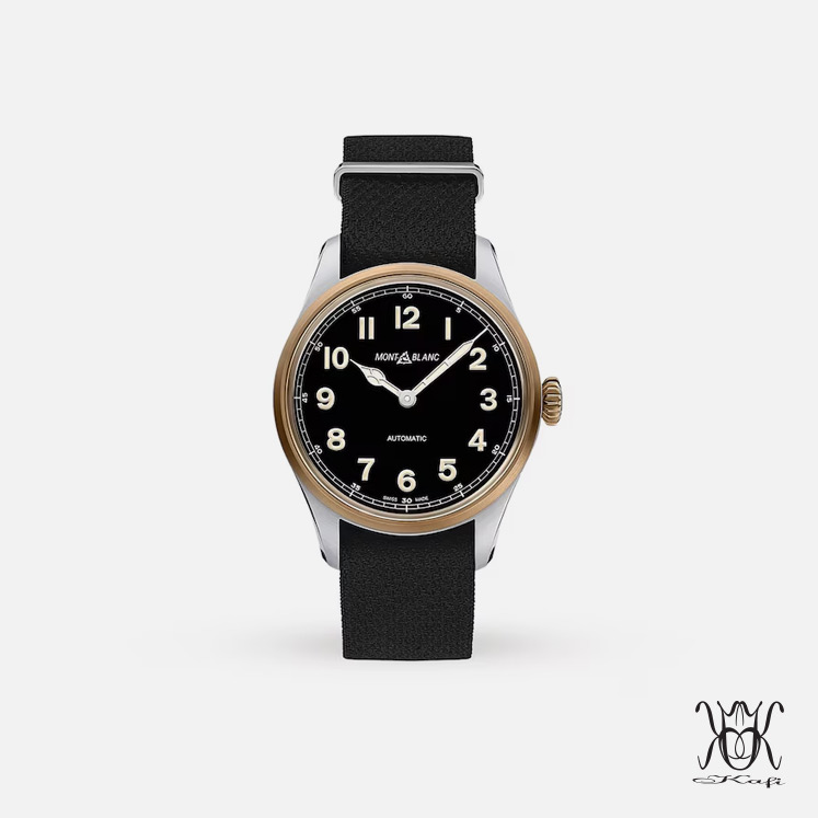 ساعت 1858 Black Analog Watch for Men 117832 مونبلان Montblanc